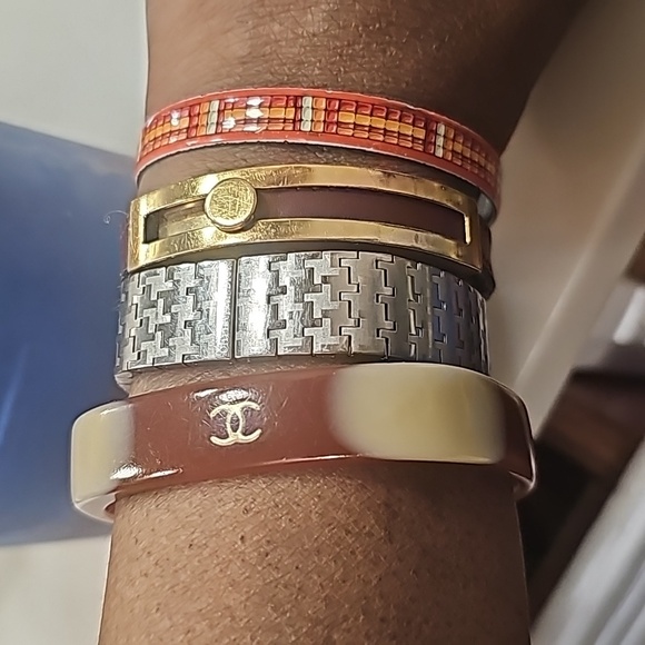 HERMES BRACELET BORDEAUX/GOLD - Picture 11 of 12
